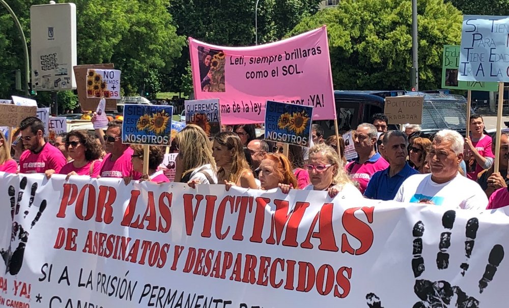 Manifestación por las víctimas de asesinatos y desaparecidos